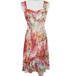 Connected Apparel - Floral A line Dress